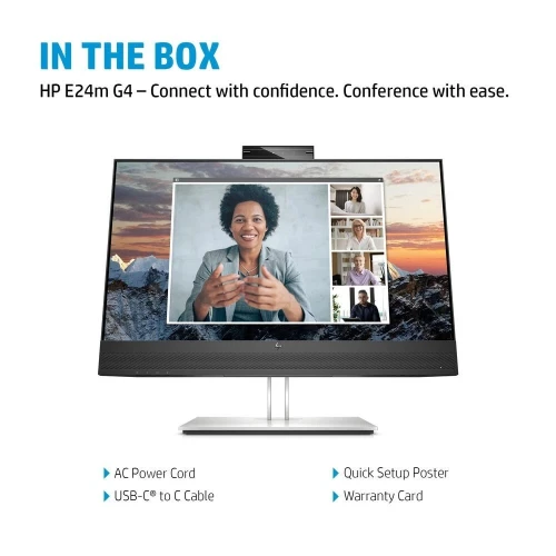 HP E24m G4 24-Inch Full HD USB-C Conferencing Monitor